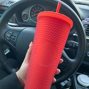 Matte Red Studded Tumbler Starbucks